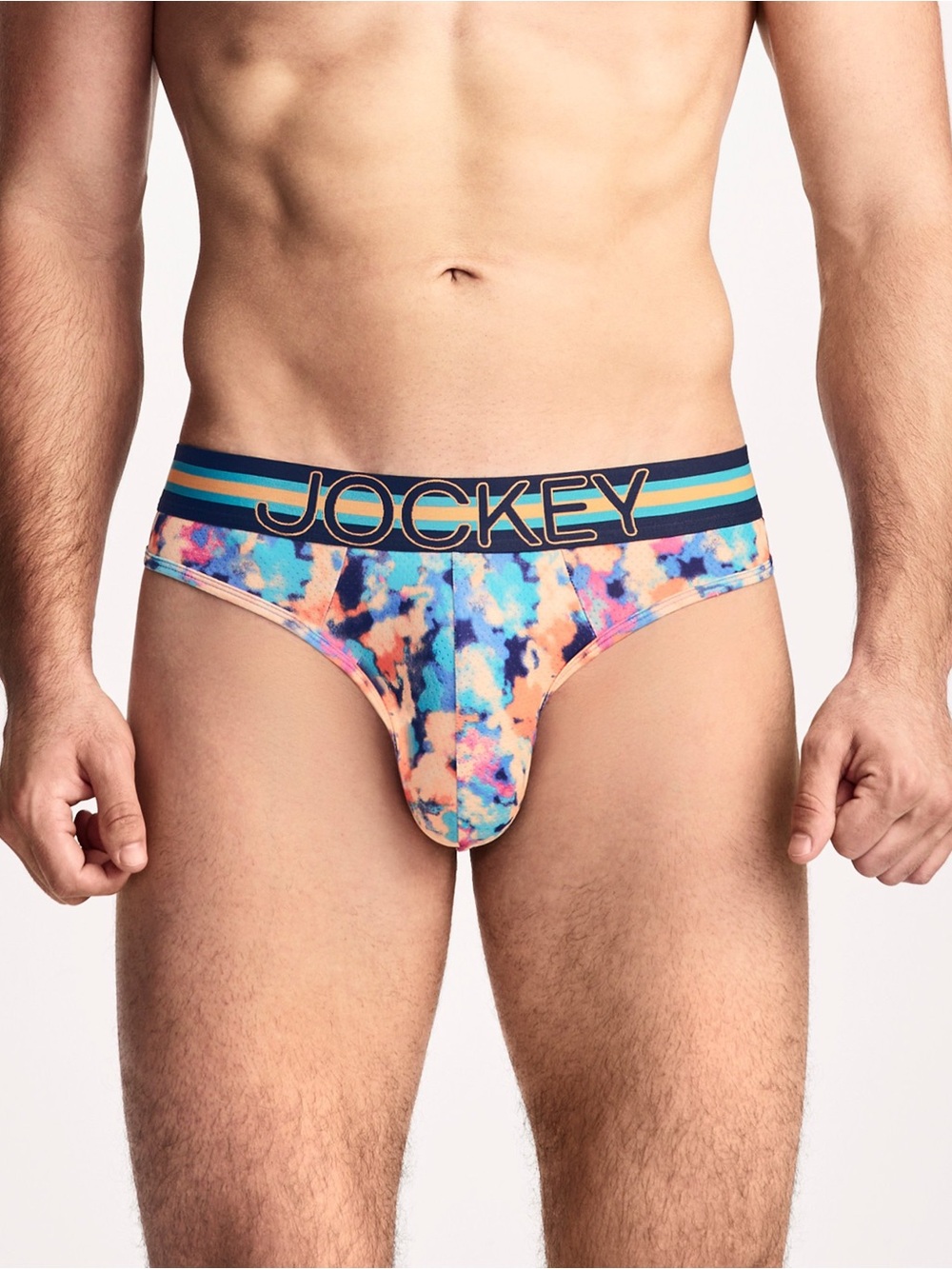 Jockey Men’s Multicolor Printed Thong